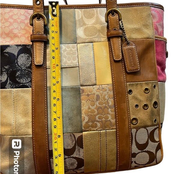 Coach Holiday Patchwork Tote - Picture 6 of 7